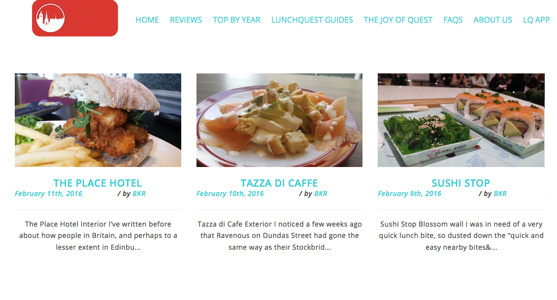 New Website for Lunchquest